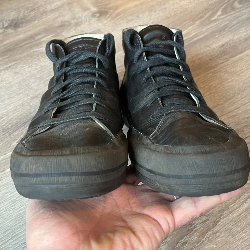 Sorel Grit Waterproof Chukka Sneakers Black Leather Mens 11 UK 10 EU‎ 44